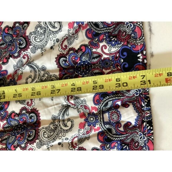 UMGEE Mix Print Boho Dress Sz S Bell 3/4 Sleeve Tunic - Picture 8 of 9